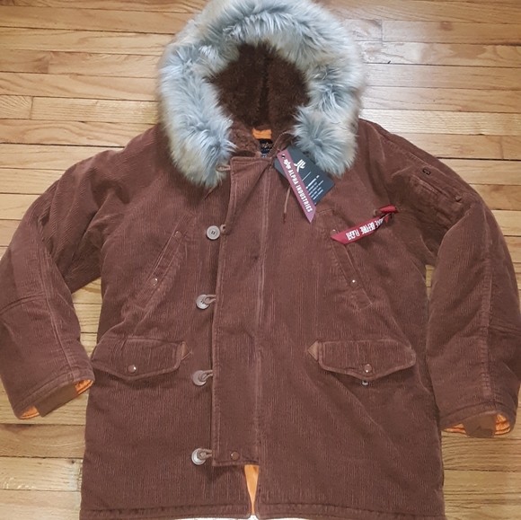 Alpha industries snorkel parka corduroy Xl - Picture 1 of 5